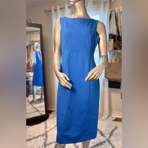 Banana Republic NWT Blue Sheath Dress w/ Cut-Out Back and Side Zipper Size 10